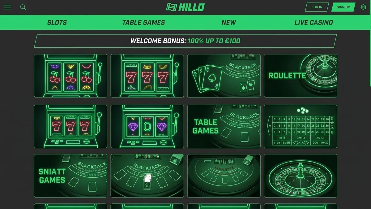 Casino-Spiele bei Hillo